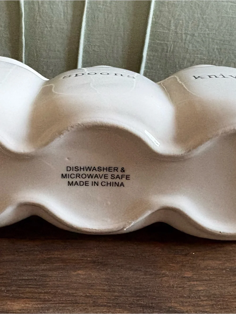Ceramic Utensil Holder for Forks, Spoons, Knives